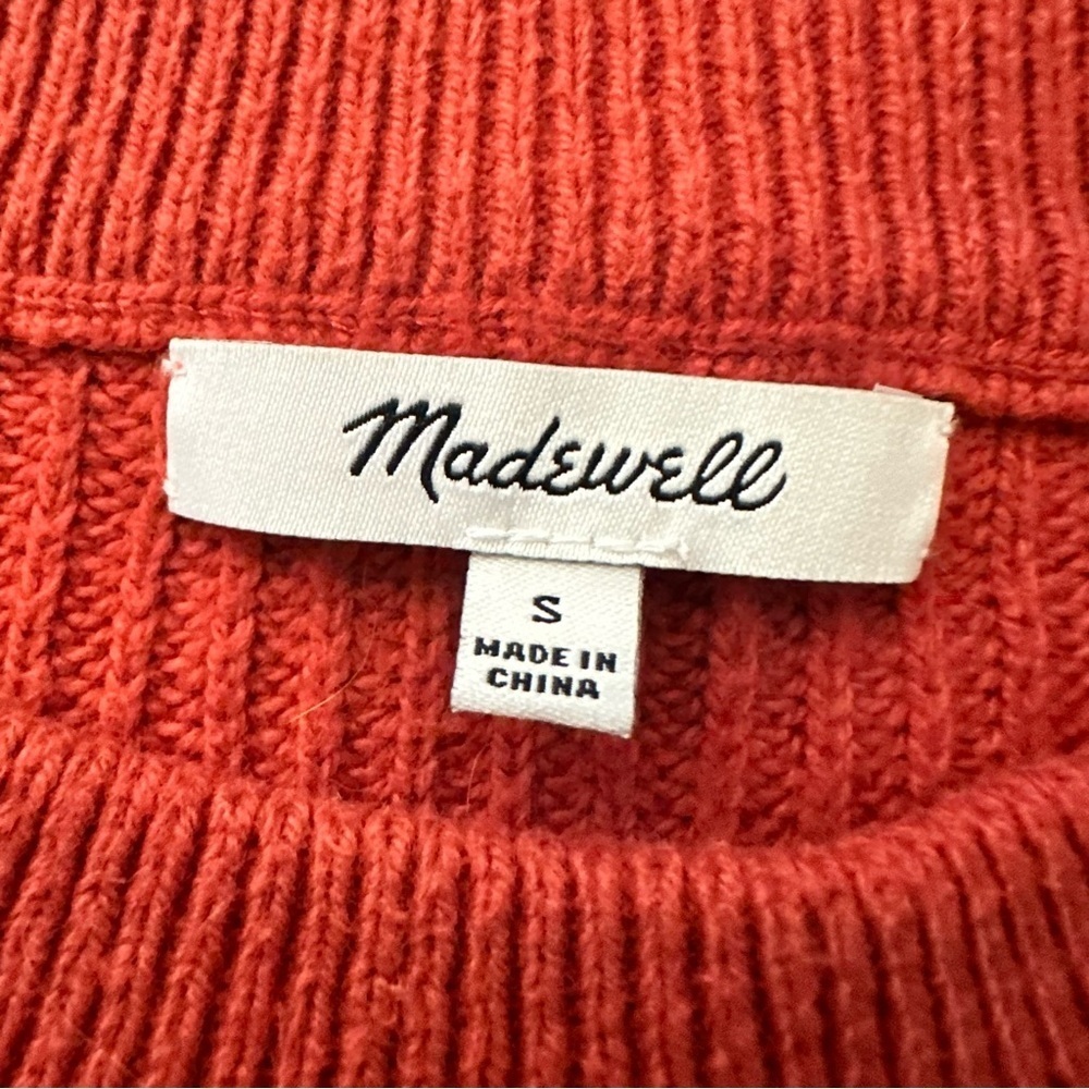 Madewell Rust Oranges Patch Pocket Pullover Sweat… - image 8